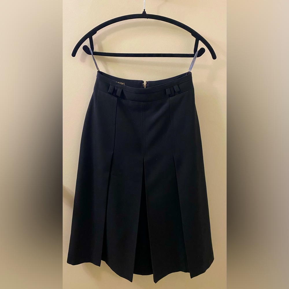 Vintage Black Wool Skirt by Matta Harry Paris
